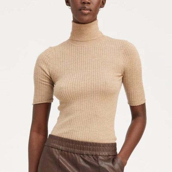 SPRWMN Camel Cashmere Turtleneck S - Picture 6 of 6